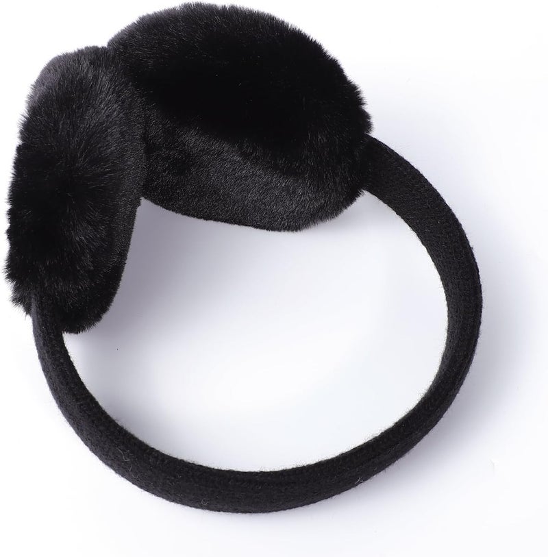 Ztl Kids Knit Earmuffs Soft Plush Ear Warmers Winter Outdoor Ear Muffs for Boys Girls - Image 4